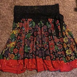Desigual fit and flare mini skirt